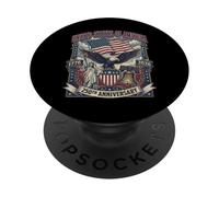 America 250th Anniversary Flag Eagle & Liberty USA 250 Year PopSockets Adhesive PopGrip