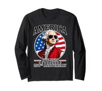 America 250th Anniversary George Washington 1776 4th of July Long Sleeve T-Shirt