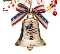America 250th Bell Ornament | US Founding Commemorative Ornament,250th America's Founding Bell for Patriotic Holiday Party Mantel Home Window Christmas Tree Door Wreath Memorial Day Decor