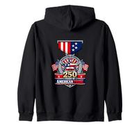 America 250th Birthday 1776 2026 250 Year American Pride Zip Hoodie