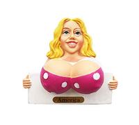 America 3D Big Breasts Woman Fridge Magnet Souvenir Gift,Handmade Home & Kitchen Decoration America Refrigerator Magnet Collection