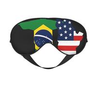 America and Brazil Print Functionality Outdoor Travel Eye Mask Breathable Camping Meditation Yoga Friendly