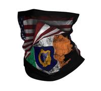 America And Ireland Irish Flag Unisex Snoods Lightweight Face Covering Scarf Stretchy Snood Scarf For Skiing Winter Motorcycle Hiking