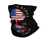 America And Puerto Rico Porto Rico Puerto Rican Flag Roots Men Women Bandana Multifunctional Neck Gaiter Warm Neck Warmer For Winter Cold Weather Skiing Hiking