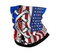 America And Puerto Rico Porto Rico Puerto Rican Flag Wavy Combine Men Women Face Covering Scarf Lightweight Snoods Soft Bandana For Running Cold Weather Hiking Walking
