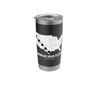 America Annular Solar Eclipse Shirt Map USA 2023 State Event Stainless Steel Insulated Tumbler