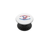 America Bald Eagle Patriotic USA Flag Graphic PopSockets Adhesive PopGrip