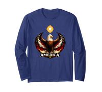 America Bald Eagle Resistance Wings Pro Immigrant Long Sleeve T-Shirt