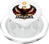 America Bald Eagle Resistance Wings Pro Immigrant PopSockets PopGrip for MagSafe