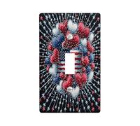 America Balloons 4th of July Decorative Switch Cover 1 Gang Single Toggle, USA Independence Day Switchcover Wall Plate, Holiday Electrical Faceplate for Bedroom Living Room Decor