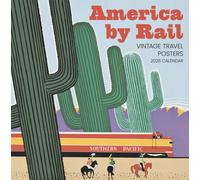 America by Rail: Vintage Travel Posters 2026 Wall Calendar