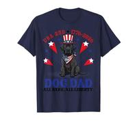 America Cana Corso Dog Dad All Bark All Liberty 4th July T-Shirt