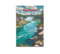 America & Canada Niagara Falls Florida Vintage Travel Poster Picture Print Canvas Wall Paint Arts Decor Modern Home Artworks Idea 08x12inch(20x30cm)