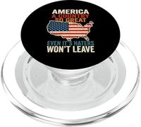 America Country So Great Even Haters Wont Leave USA PopSockets PopGrip for MagSafe