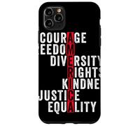 America Courage Freedom Rights Diversity Justice Equality Case for iPhone 11 Pro Max