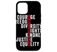 America Courage Freedom Rights Diversity Justice Equality Case for iPhone 12/12 Pro