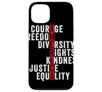 America Courage Freedom Rights Diversity Justice Equality Case for iPhone 13
