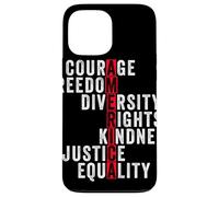 America Courage Freedom Rights Diversity Justice Equality Case for iPhone 13 Pro Max