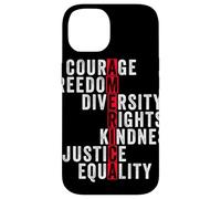 America Courage Freedom Rights Diversity Justice Equality Case for iPhone 14