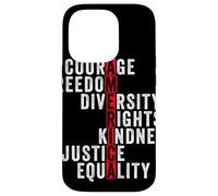 America Courage Freedom Rights Diversity Justice Equality Case for iPhone 14 Pro