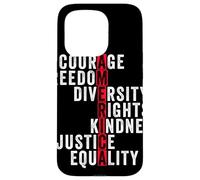 America Courage Freedom Rights Diversity Justice Equality Case for iPhone 15 Pro