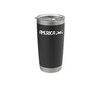 America Crossed Rifles Graphic Stainless Steel Insulated Tumbler