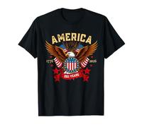 America Eagle 250 Years Shield 1776 2026 Anniversary Pride T-Shirt