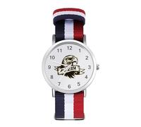 America Eagle Proud Country USA Sport Watch for Men Women Nylon Strap Wrist Watch Analog Quartz Watch