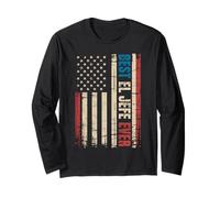 America El Jefe Usa Flag Spanish Mexican Funny El Jefe Long Sleeve T-Shirt