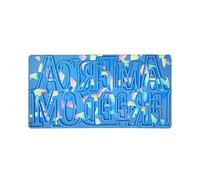 America Epoxy Resin Mold Molds Independence Day Ornaments for Home Decorations Epoxy Silicone Rectangle Keychain Jewelry for Beginners Unique