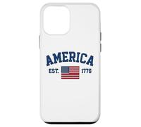 America Est. 1776 - Patriotic USA Flag Heritage Design Case for iPhone 12 mini
