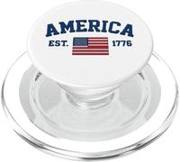 America Est. 1776 - Patriotic USA Flag Heritage Design PopSockets PopGrip for MagSafe
