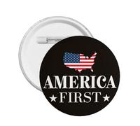 America First Pin Trump 2024 Pin 4th July Day Badges Button Pins Button Badge Button Pin Round