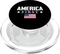 America First USA Flag PopSockets PopGrip for MagSafe