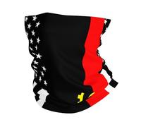 America Flag And Angola Flag Half Face Scarf Decorative Neck Warmer Novelty Neck Gaiter For Tennis Workout Sports 26X30CM
