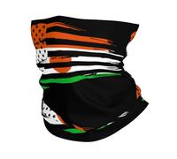 America Flag And Niger Flag Unisex Neck Warmer Warm Snoods Soft Snood Scarf For Cycling Running Sport Walking