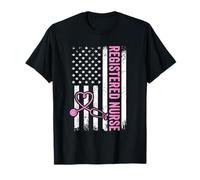 America Flag | Nursing | Patriotic Nurse | Registered Nurse T-Shirt