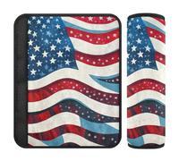 America Flag Shoulder Strap Cushion,More Comfort Driving,Cute Seatbelt Covers for Sedan Auto Most Cars funda para cinturón de carro 2 Pack