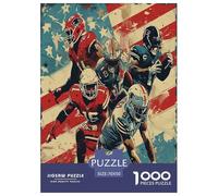 America Football Jigsaw Puzzles Puzzle for Adults Kids. 1000 Pieces Great Gifts Challenge Toy Educational Game Home Decoration for Adults& Kids Age 14 Years Up 70x50cm/1000pcs