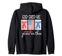 America God Shed His Grace on Thee God Shed His Grace on Me Zip Hoodie