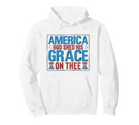America God Shed His Grace On Thee - Patriotic Freedom USA Pullover Hoodie