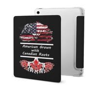 America Grown with Canadian Roots Tablet Case with Pencil Holder Protective Cover Design Compatible for IPAD 2020 AIR 4 （10.9in）