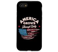 America Grows Through Unity Patriotic USA Inspirational Case for iPhone SE (2020) / 7/8