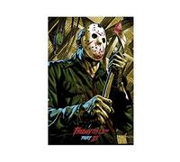 America Horror Movies Friday The 13th Jason Voorhees (2) Canvas Poster Bedroom Decor Sports Landscape Office Room Decor Gift Unframe-style 08x12inch(20x30cm)