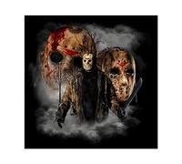 America Horror Movies Friday The 13th Jason Voorhees 3 Canvas Poster Bedroom Decor Sports Landscape Office Room Decor Gift Unframe-style 12x12inch(30x30cm)