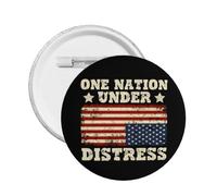 America Is In Distress pin buttons Usa Flag Upside Down Badges decor for Cap Decor Pins 1 Pcs