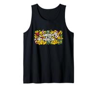 America is The Problem Fast Food Novelty Graphic Tank Top