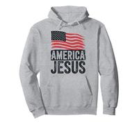 America Jesus Patriotic Christians Faith Pullover Hoodie