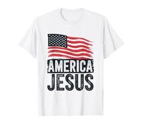 America Jesus Patriotic Christians Faith T-Shirt