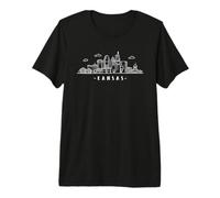 America Kansas Skyline State USA Premium T-Shirt